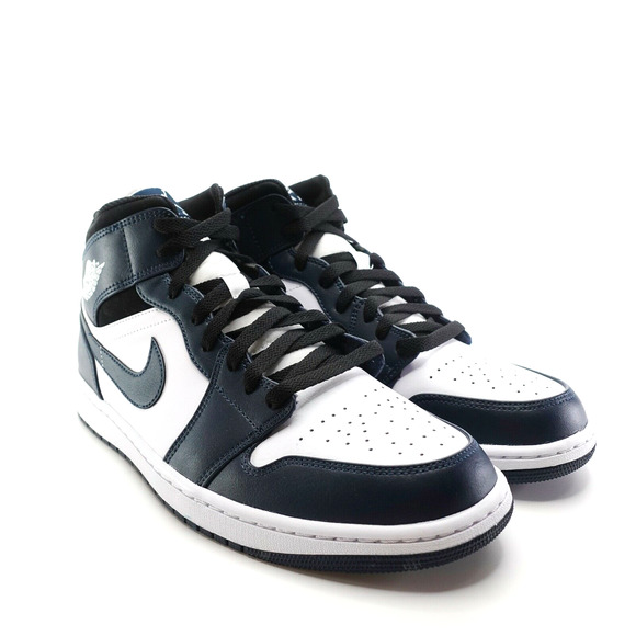 Nike Air Jordan 1 Mid Armory Navy White Black Sneakers 554724-411 Men’s Size 12 main image 10